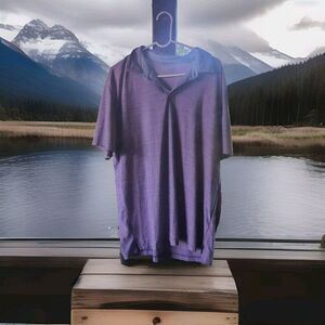 IZOD GOLF STRETCH Men's‎ S/S GOLF Shirt Size XL Color Feathered Purple Design